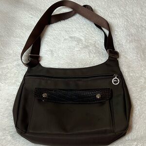 Longchamp vintage Elegant Brown Shoulder Bag